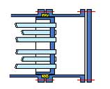 填充浮管板与灯笼戒指
